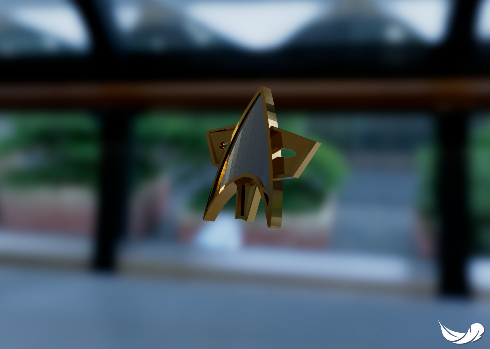 Star Trek Combadge 3D print model_1