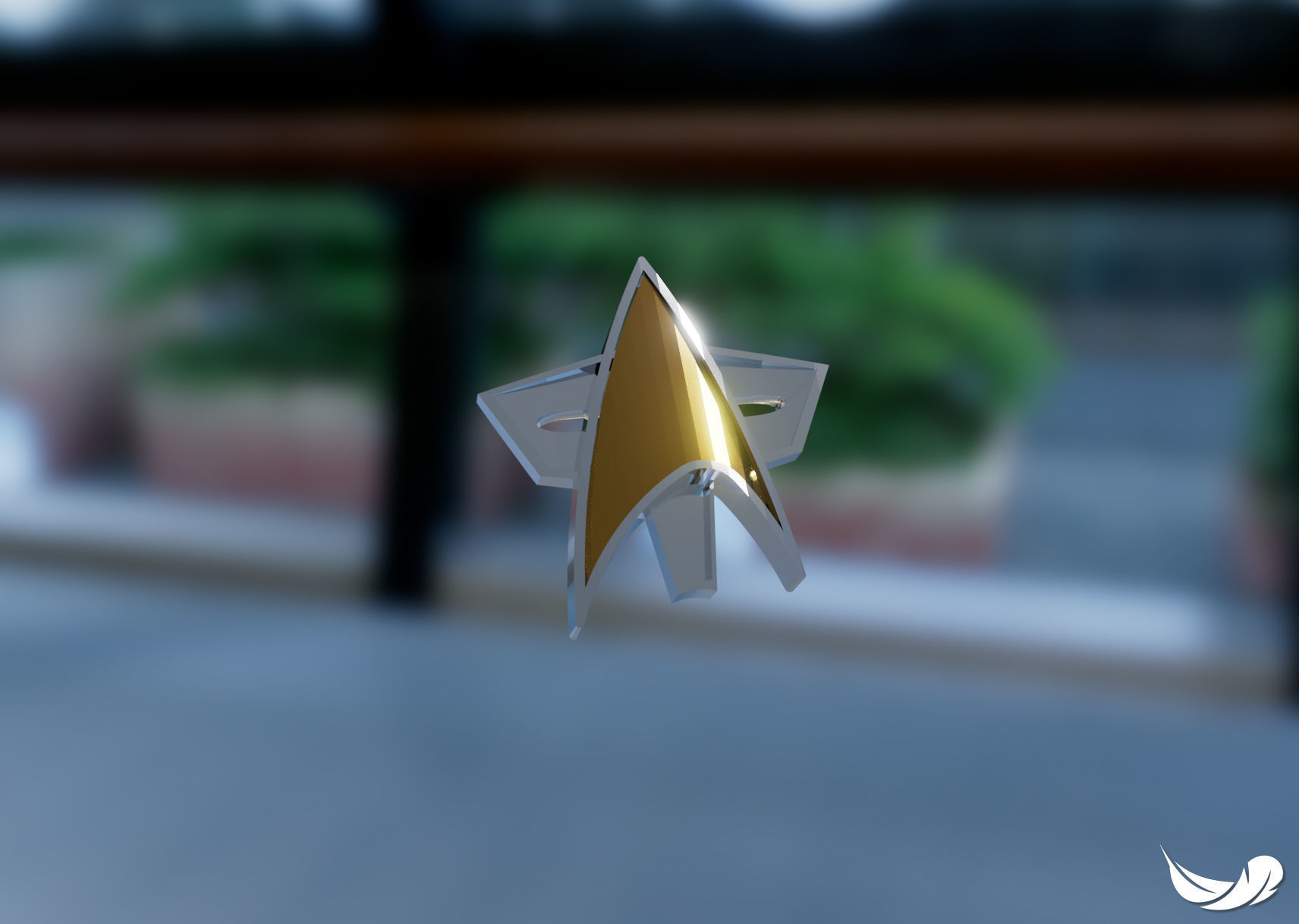 Star Trek Combadge 3D print model_12