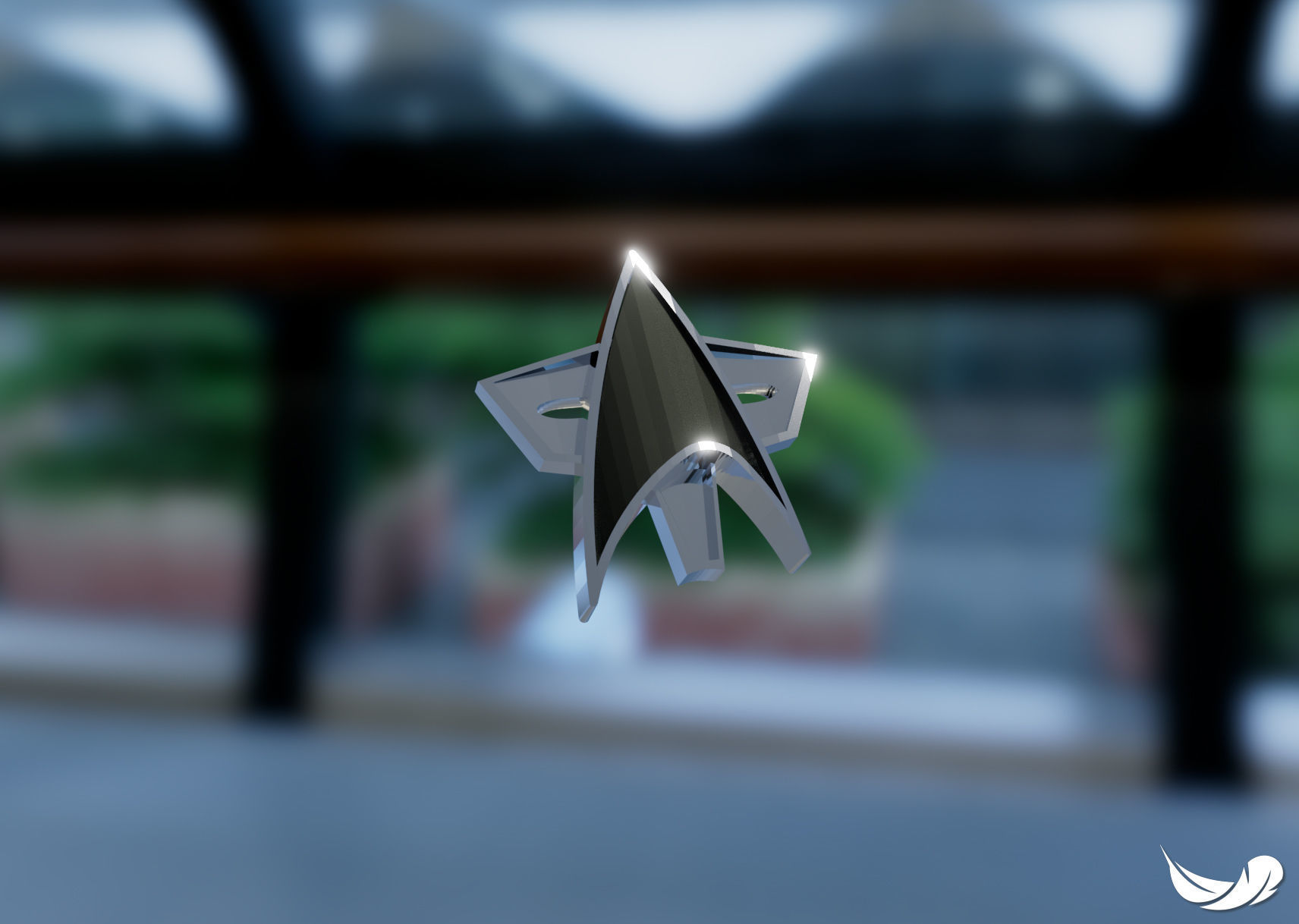Star Trek Combadge 3D print model_10