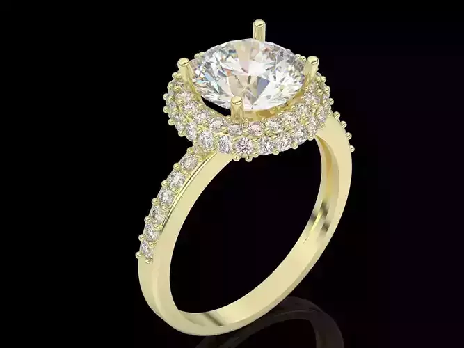 fashion ring engagement ring silver gold