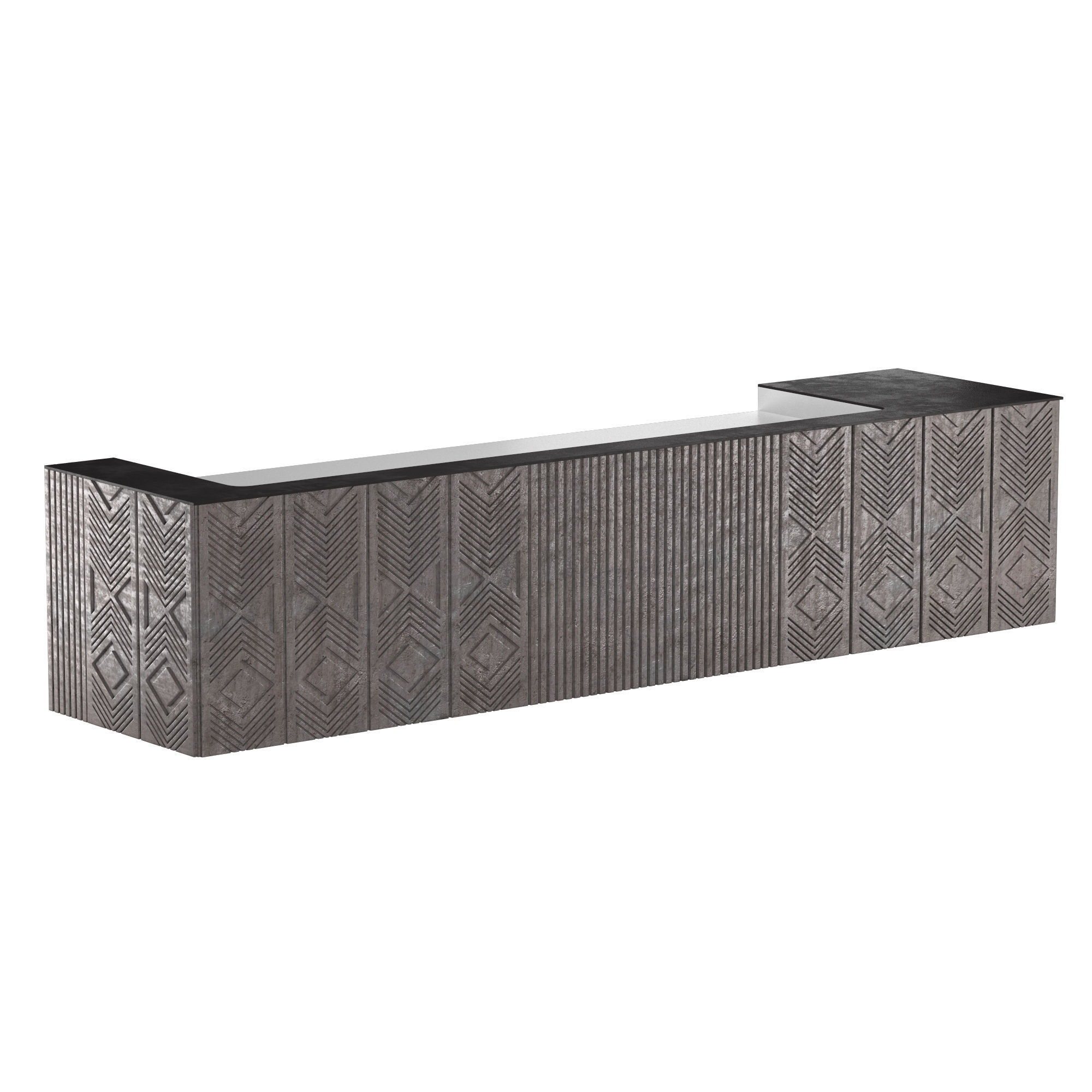 Reception desk 004 3D model_1