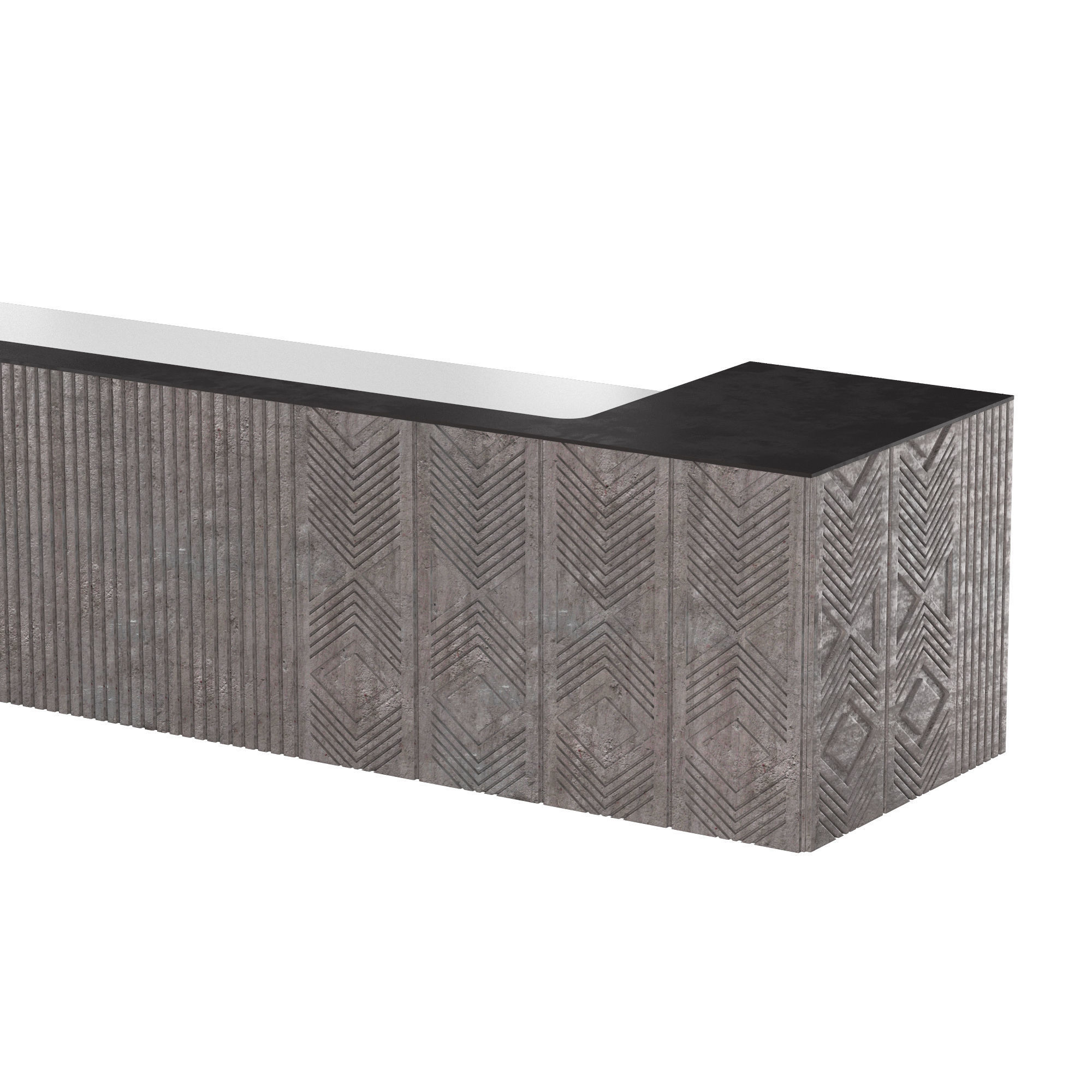 Reception desk 004 3D model_4