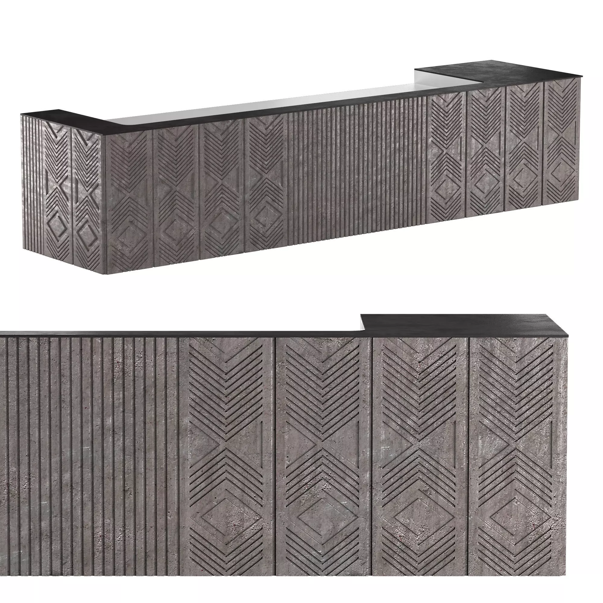 Reception desk 004 3D model_0