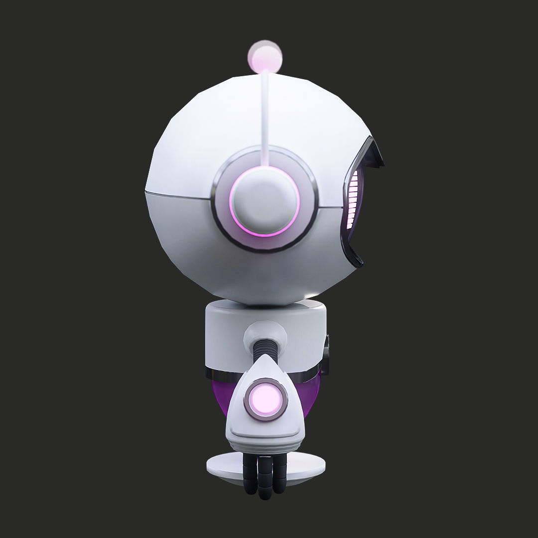 Yummy Robot Low-poly 3D model_13