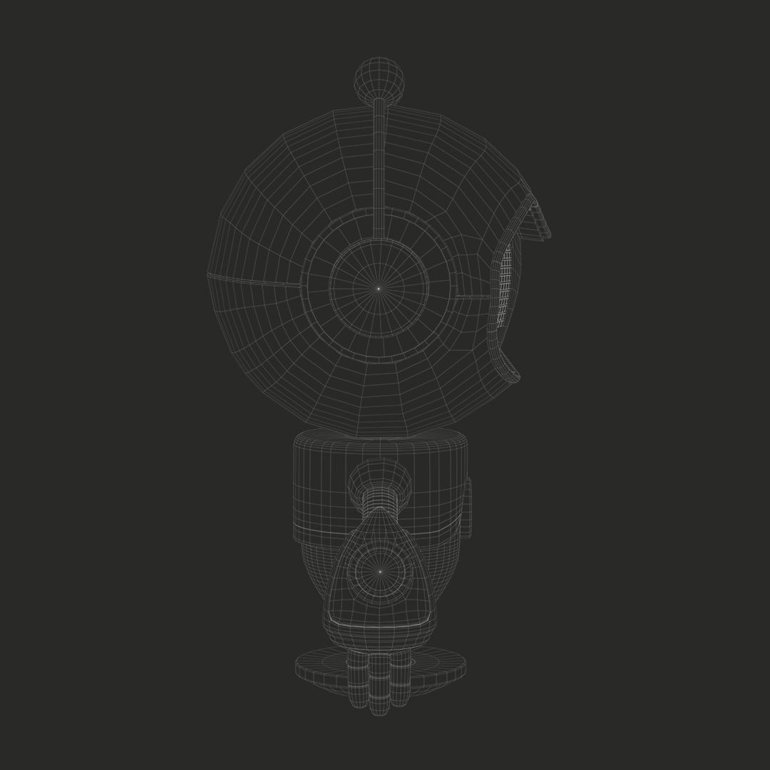 Yummy Robot Low-poly 3D model_7