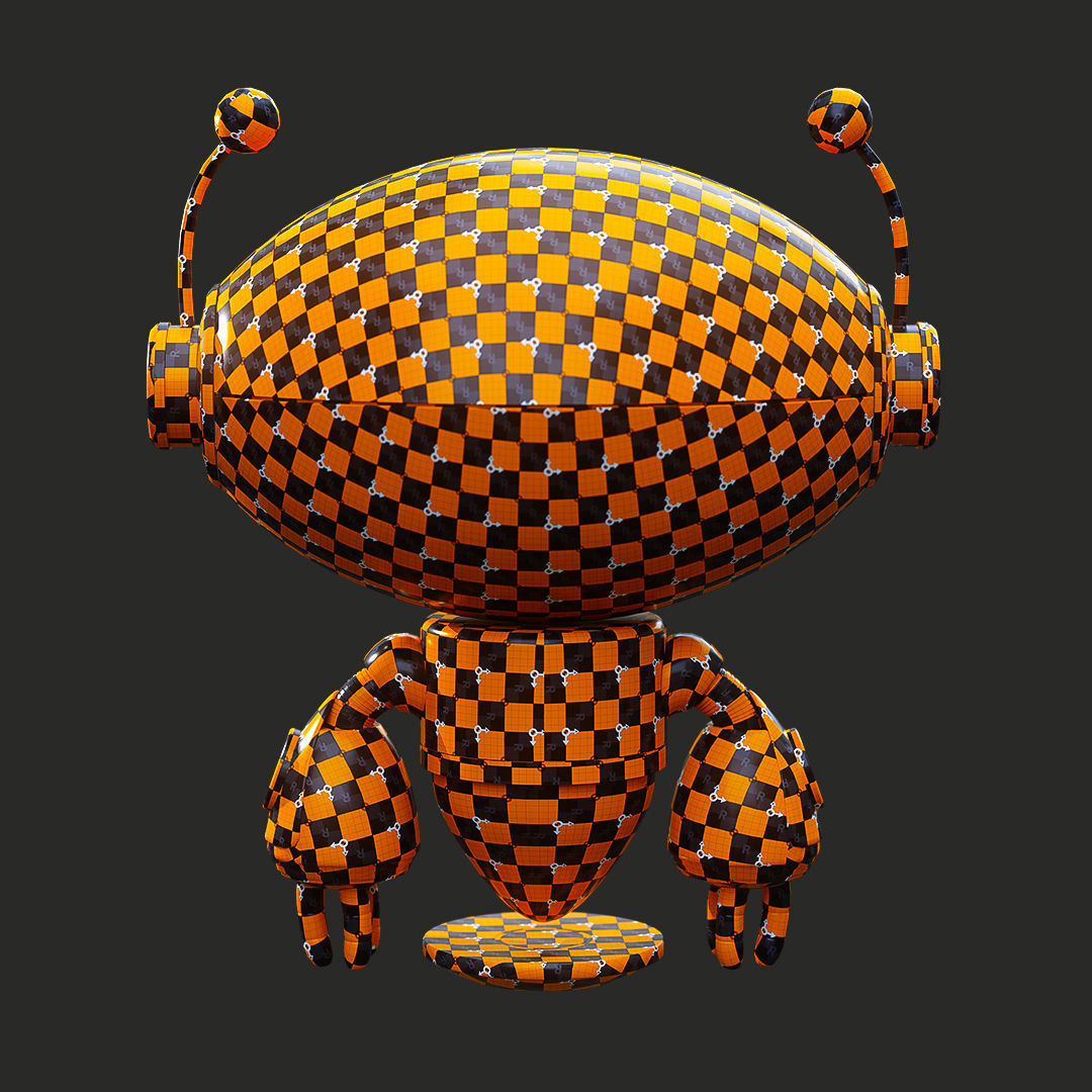 Yummy Robot Low-poly 3D model_14