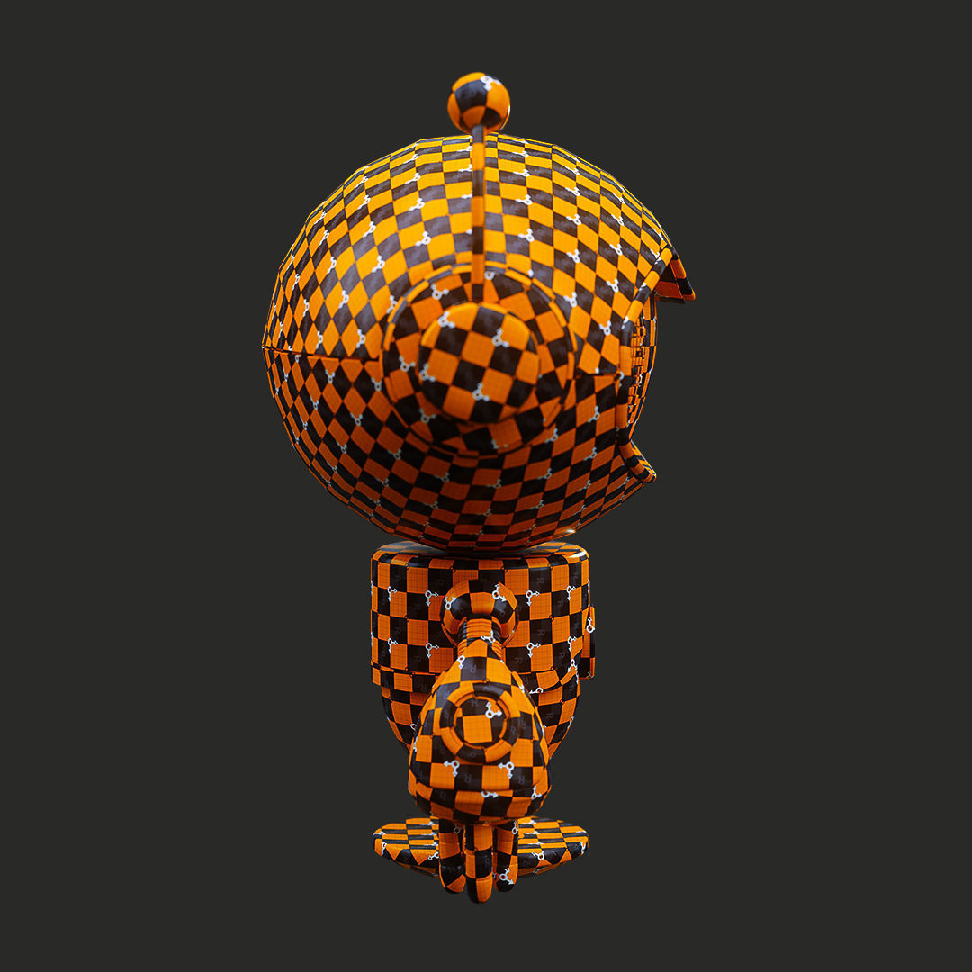 Yummy Robot Low-poly 3D model_15