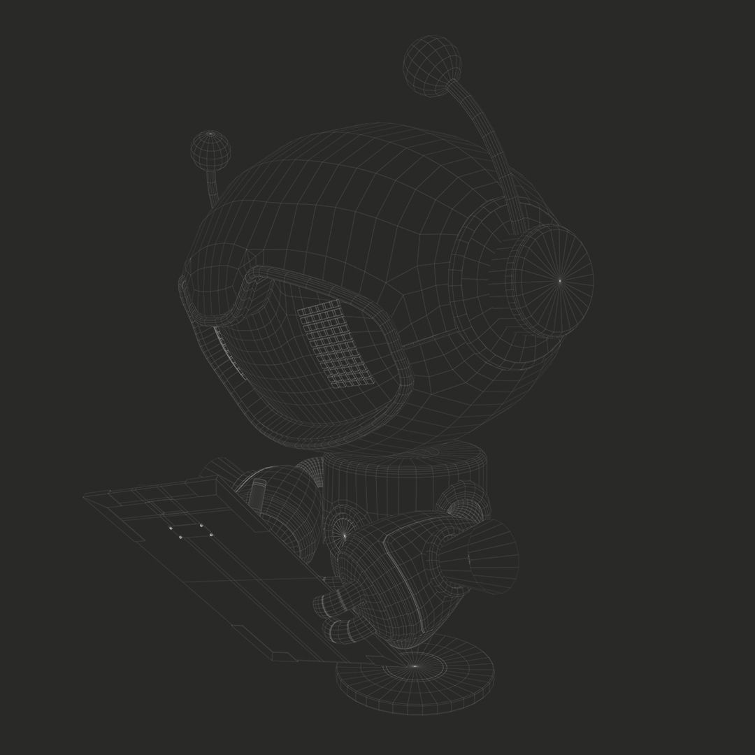 Yummy Robot Low-poly 3D model_5