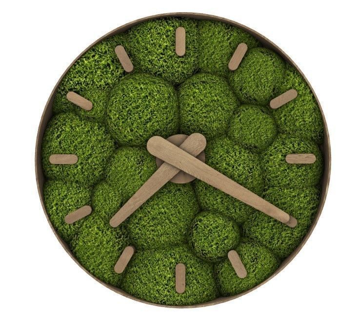 moss clock Free 3D model_1