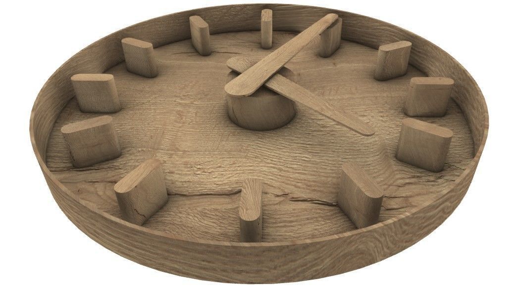 moss clock Free 3D model_4