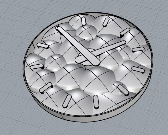 moss clock Free 3D model_6