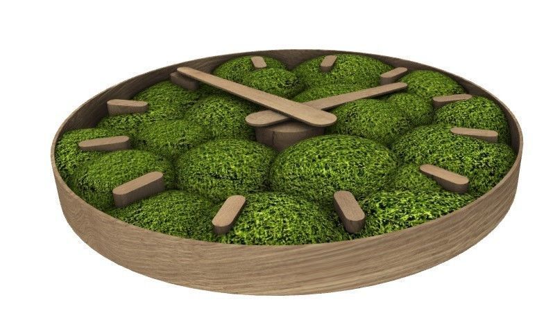 moss clock Free 3D model_3