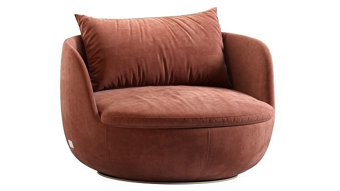 Bart Swivel Lounge Chair 3D model