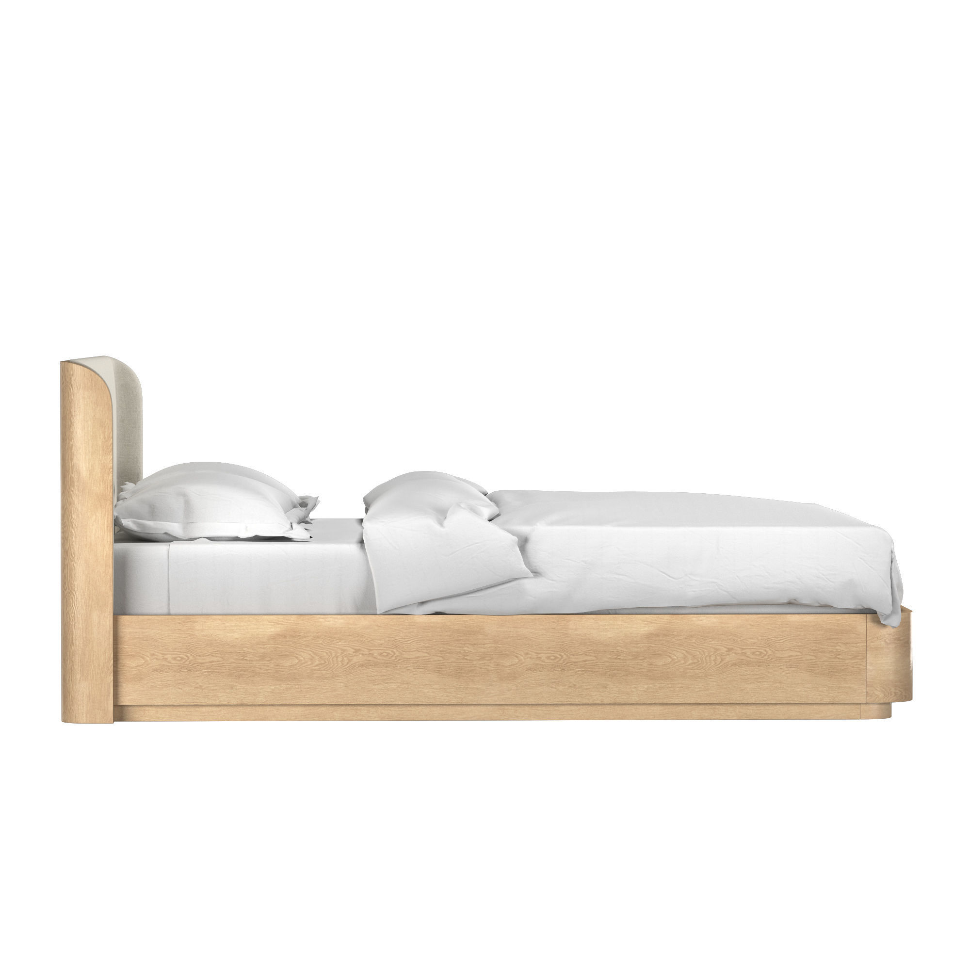 OLIN UPHOLSTERED PLATFORM BED 3D model_5