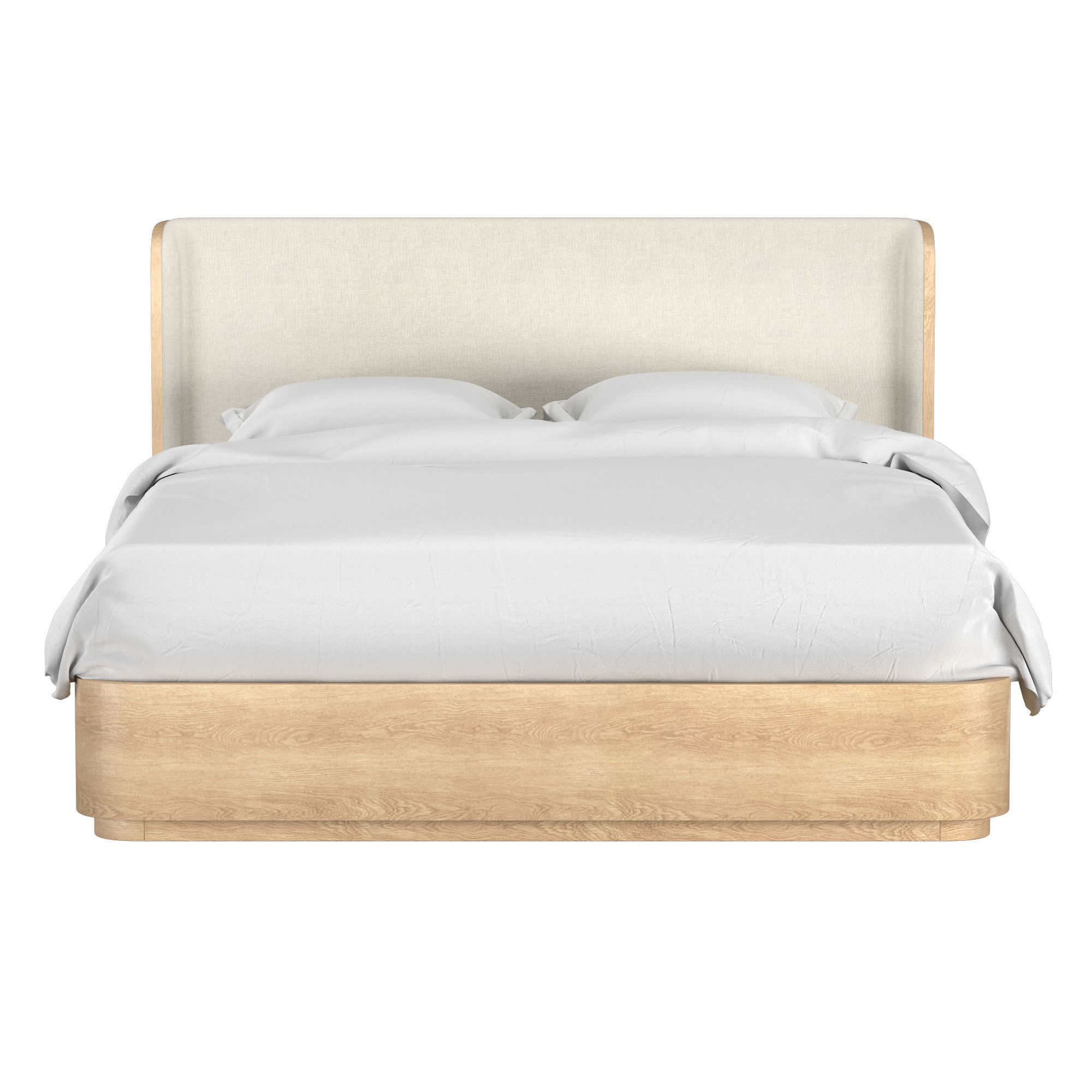 OLIN UPHOLSTERED PLATFORM BED 3D model_2