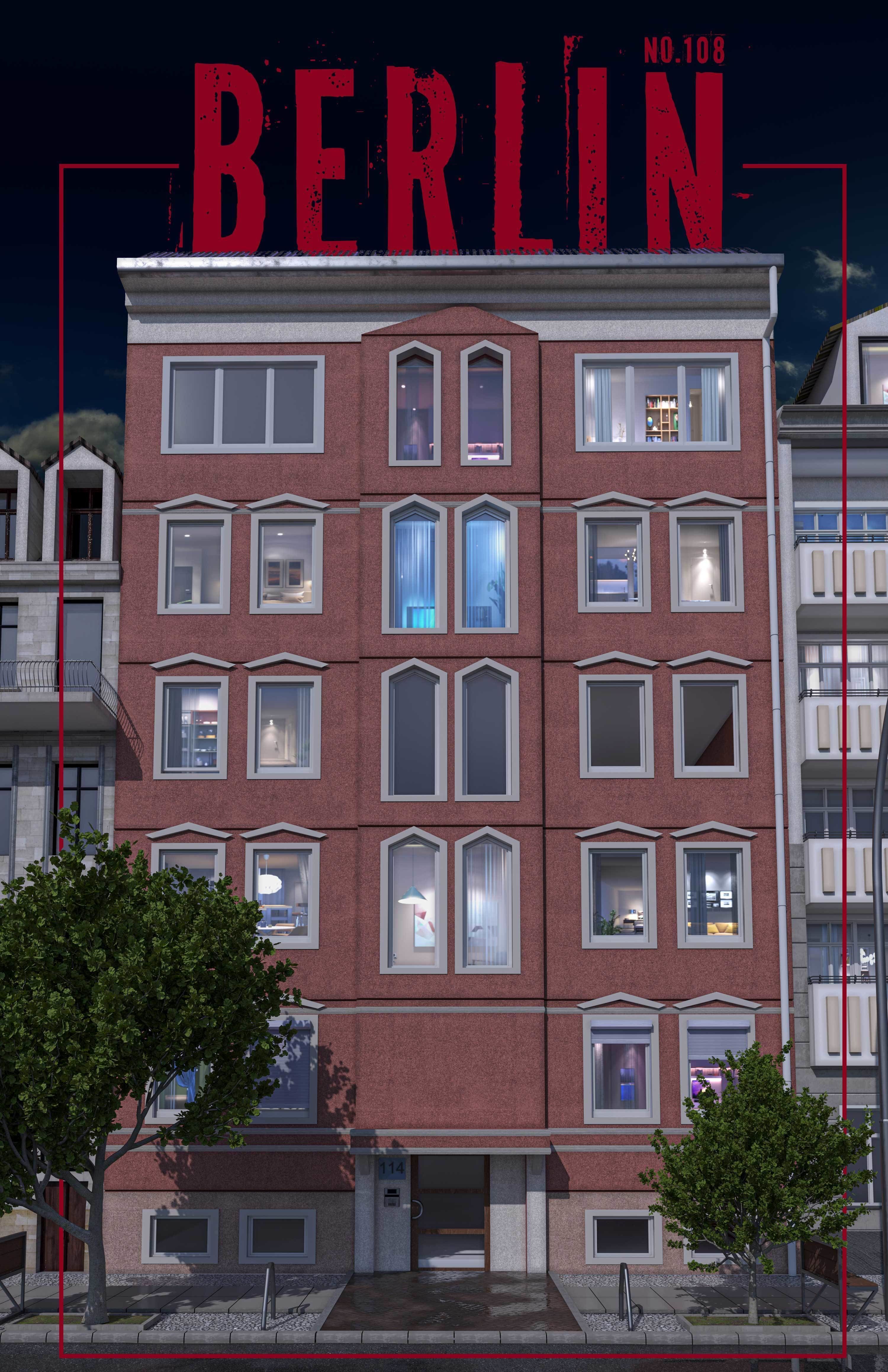 Berlin Street Building NO108 3D model_1