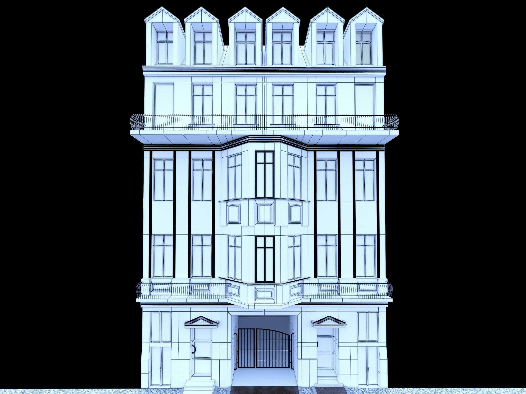 Berlin Street Building NO108 3D model_5