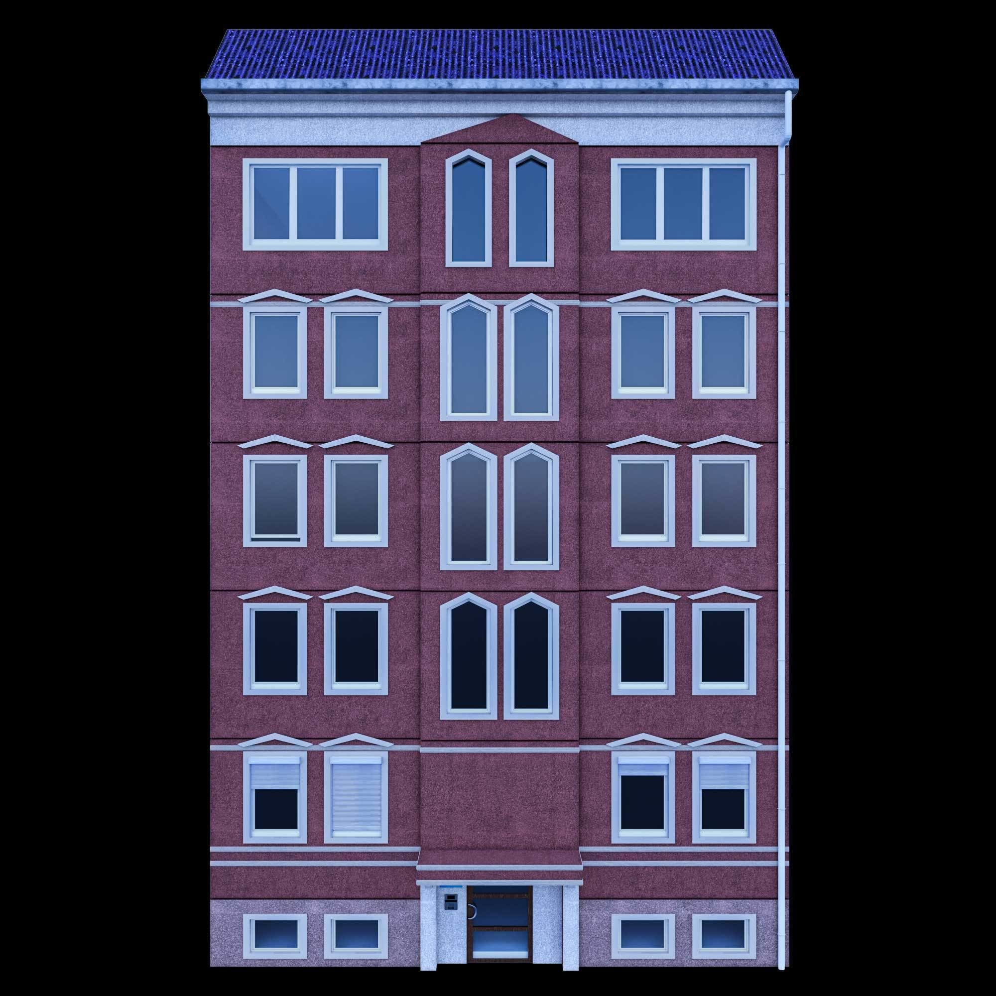 Berlin Street Building NO108 3D model_4
