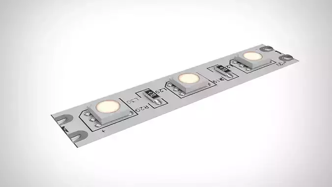 LED Strip Light PBR Low-poly 3D model