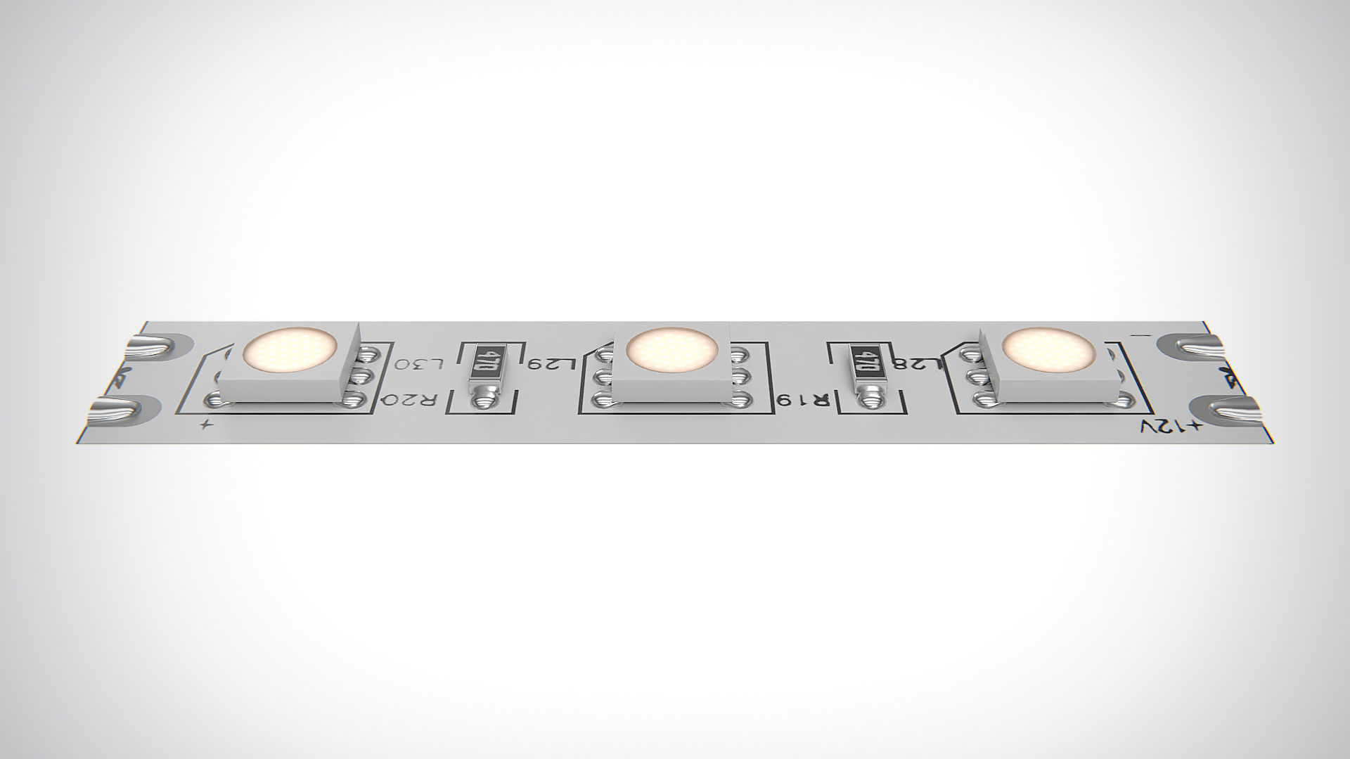LED Strip Light PBR Low-poly 3D model_1