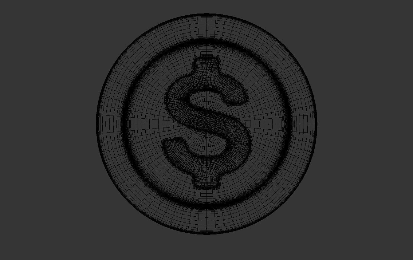 Currencies Gold coins 3D model_8