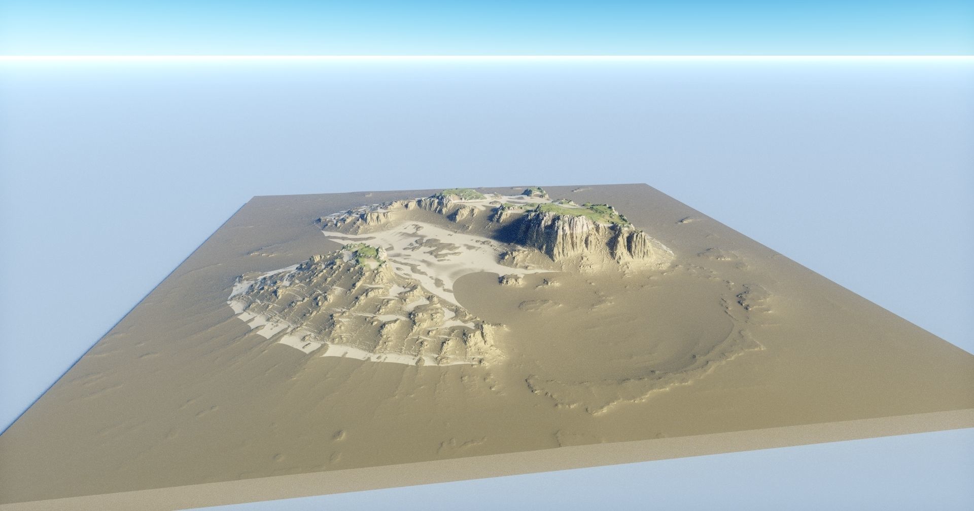 Island Terrain 4 3D model_2