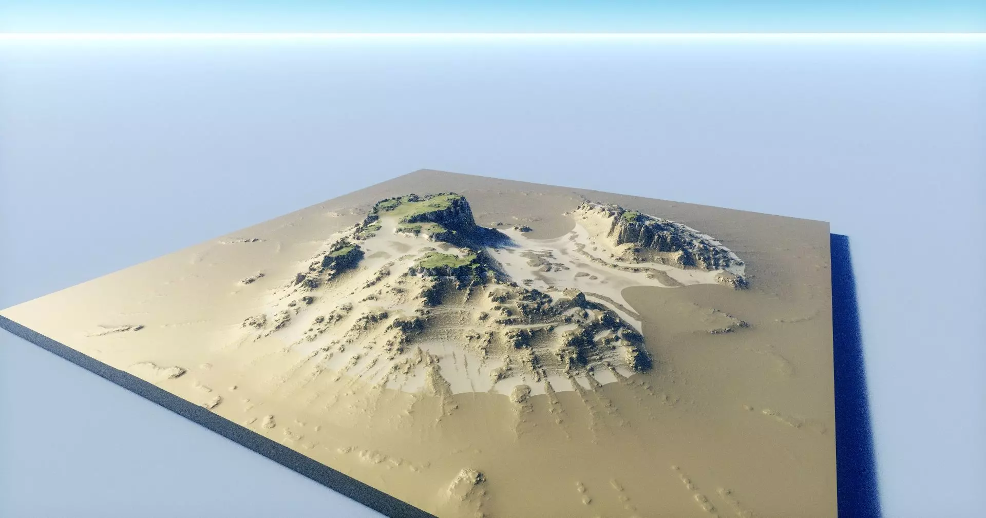 Island Terrain 4 3D model_0
