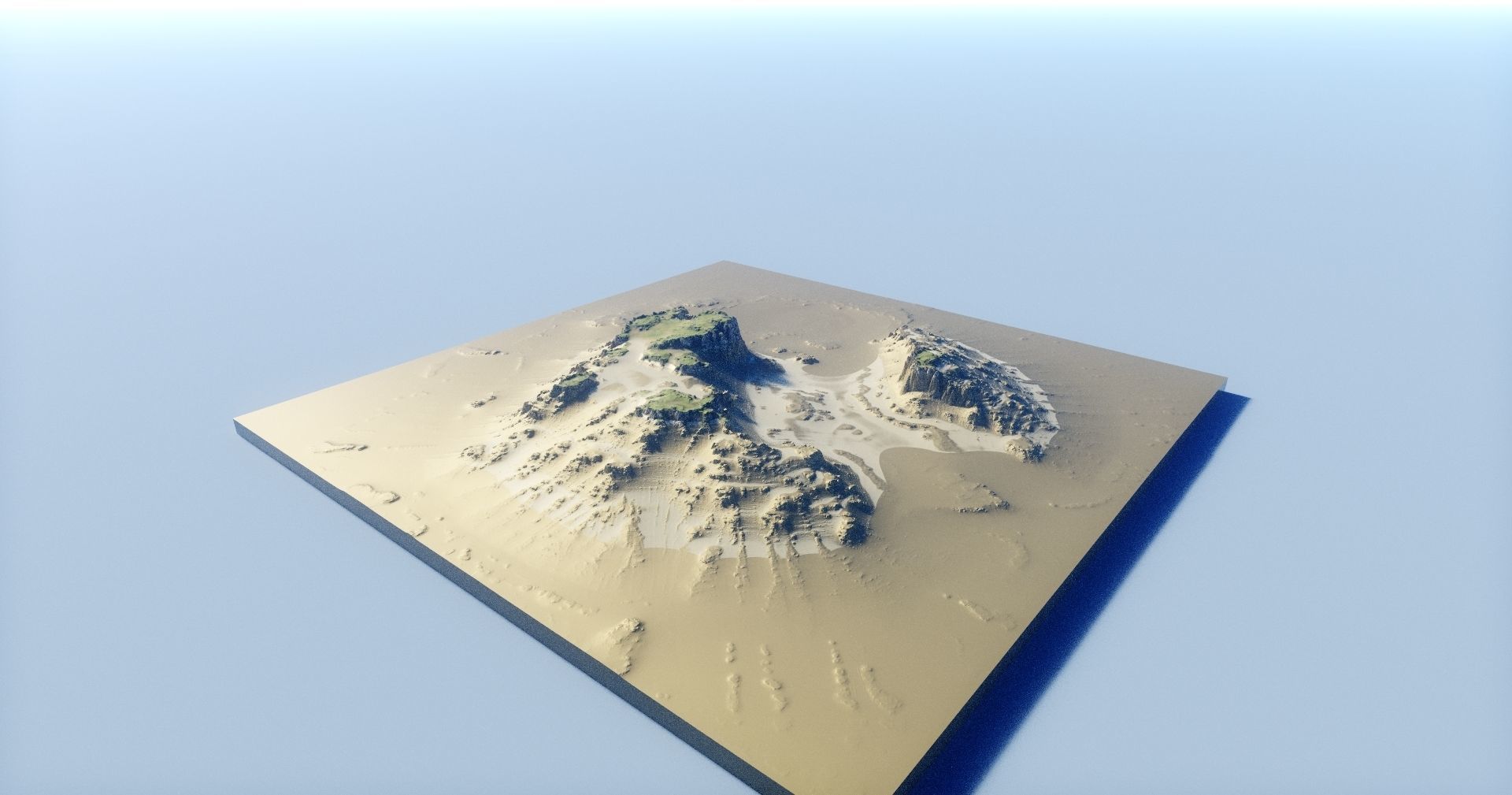 Island Terrain 4 3D model_4
