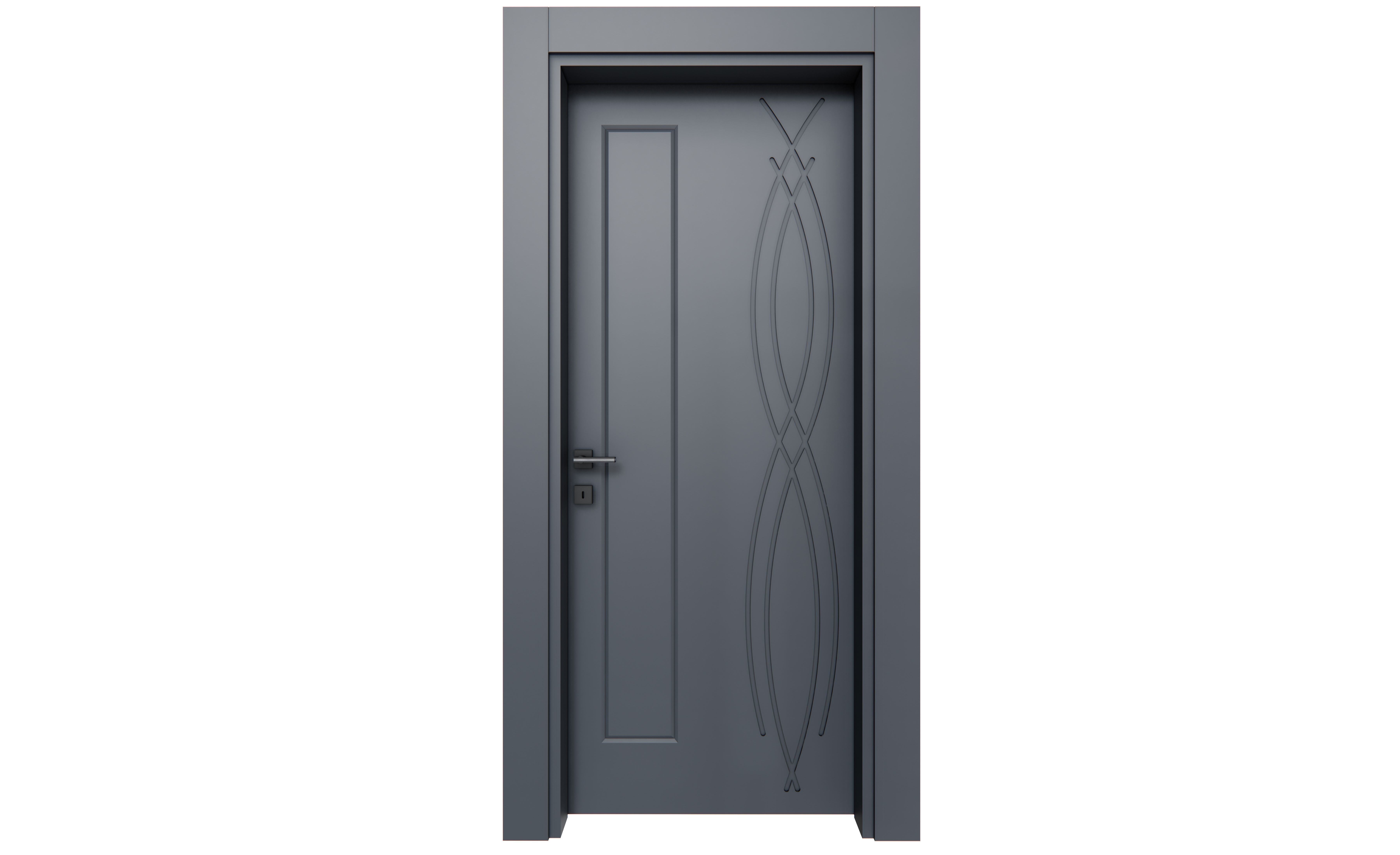Doors Low-poly 3D model_4