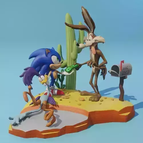 THE COYOTE S REVENGE 3D print model