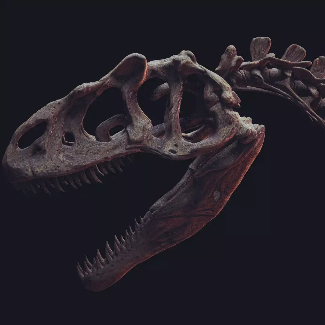 ALLOSAURUS  CAMINANDO PARA ESCALA 1-20 3D print model_3