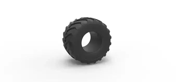 Monster Jam tire 24 Scale 1 to 25