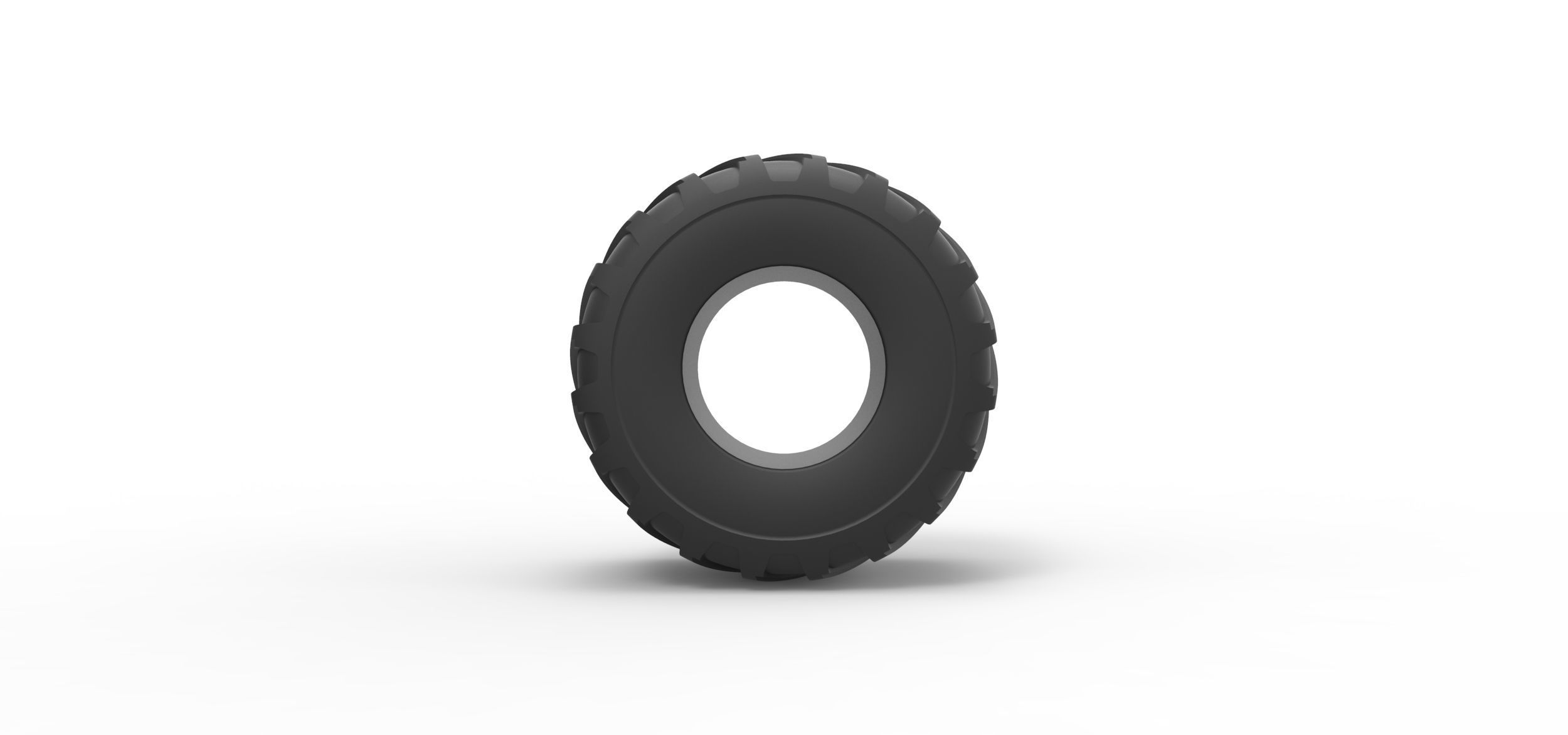Monster Jam tire 24 Scale 1 to 25 3D print model_4