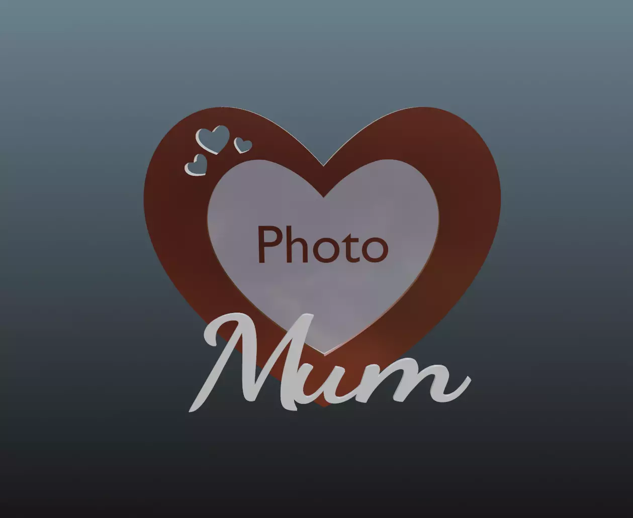 Mothers day Frame 3D print model