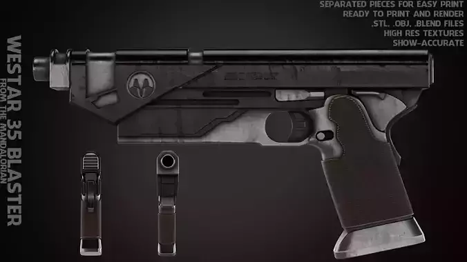 Westar-35 Blaster for Cosplay 3D print model