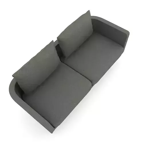 Grey Sofa with Pillows