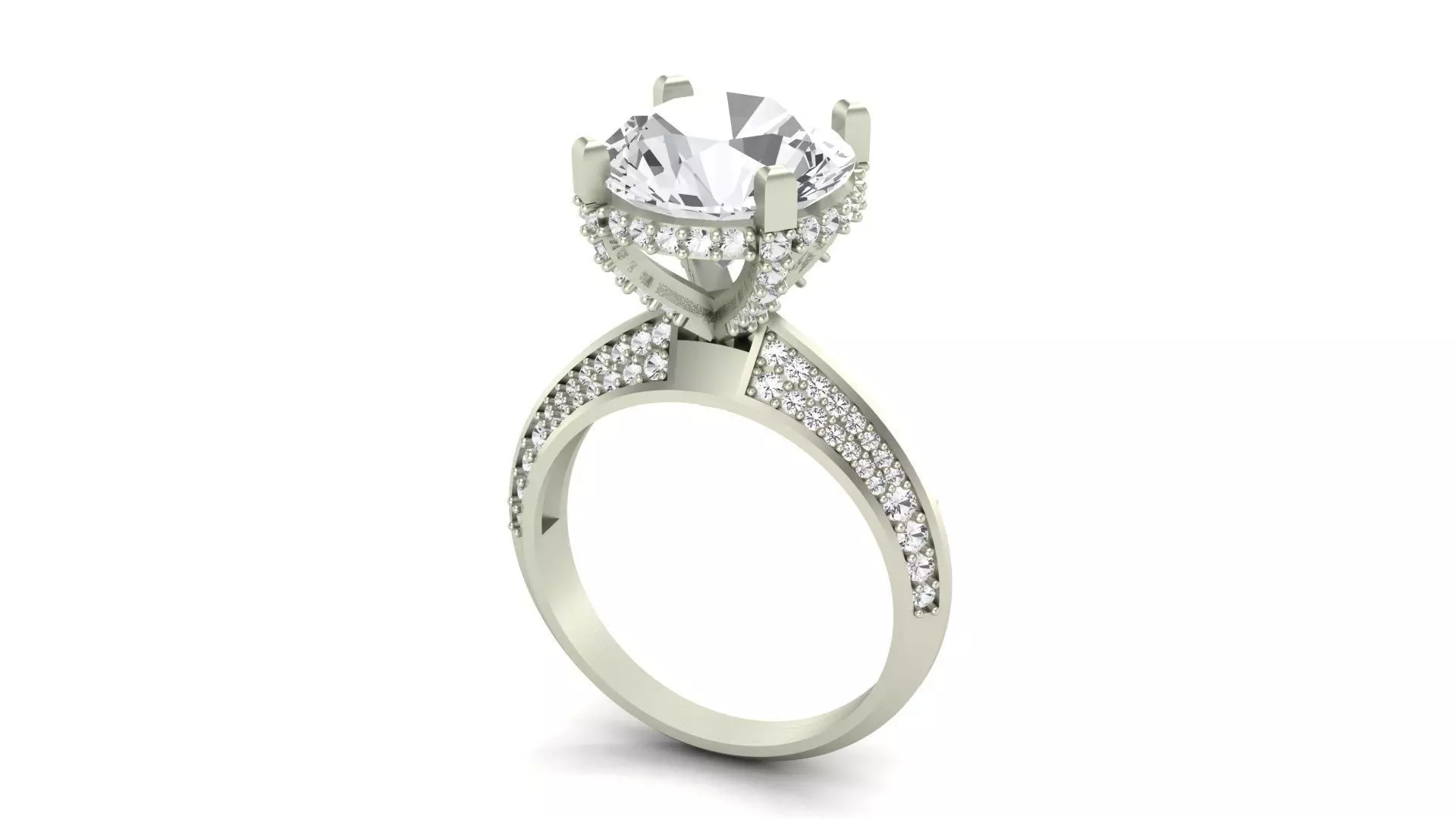 6 Carat Diamond Ring 3D print model
