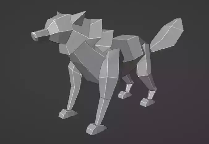 lowpolywolf