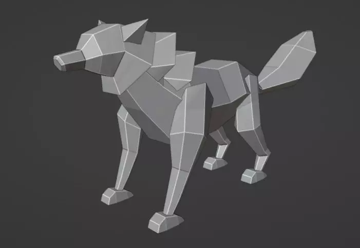 lowpolywolf Free 3D model