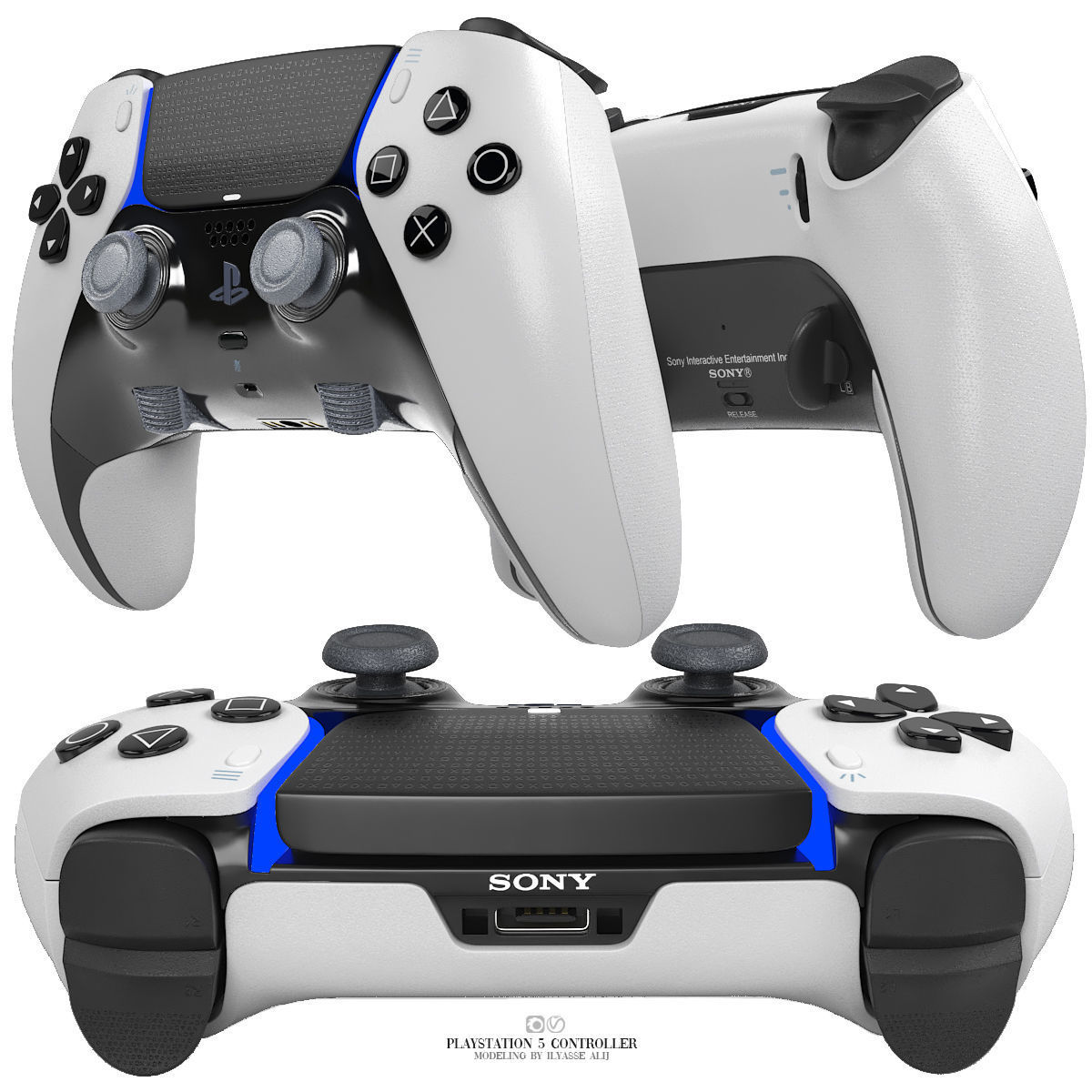 gadget electronic accessories collection 02 3D model_11