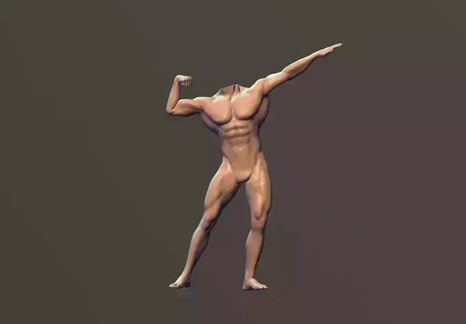 Male Body Builder Pose 1