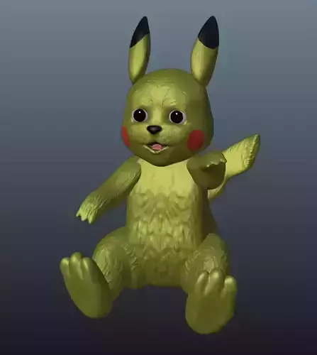 Realistic Pikachu  3D print model