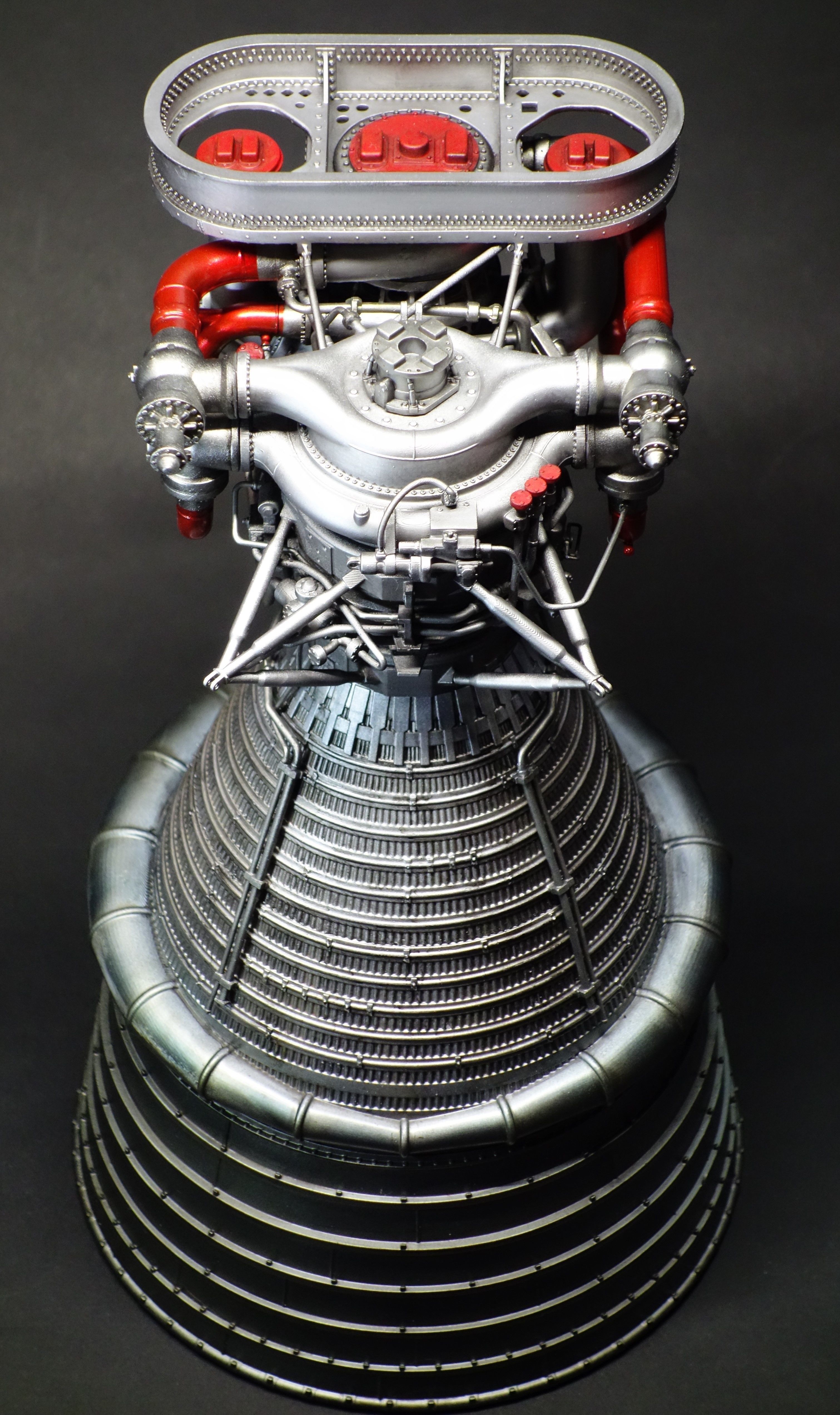 Apollo  Saturn V F-1 Rocket Engine 3Dprint model  3D print model_2