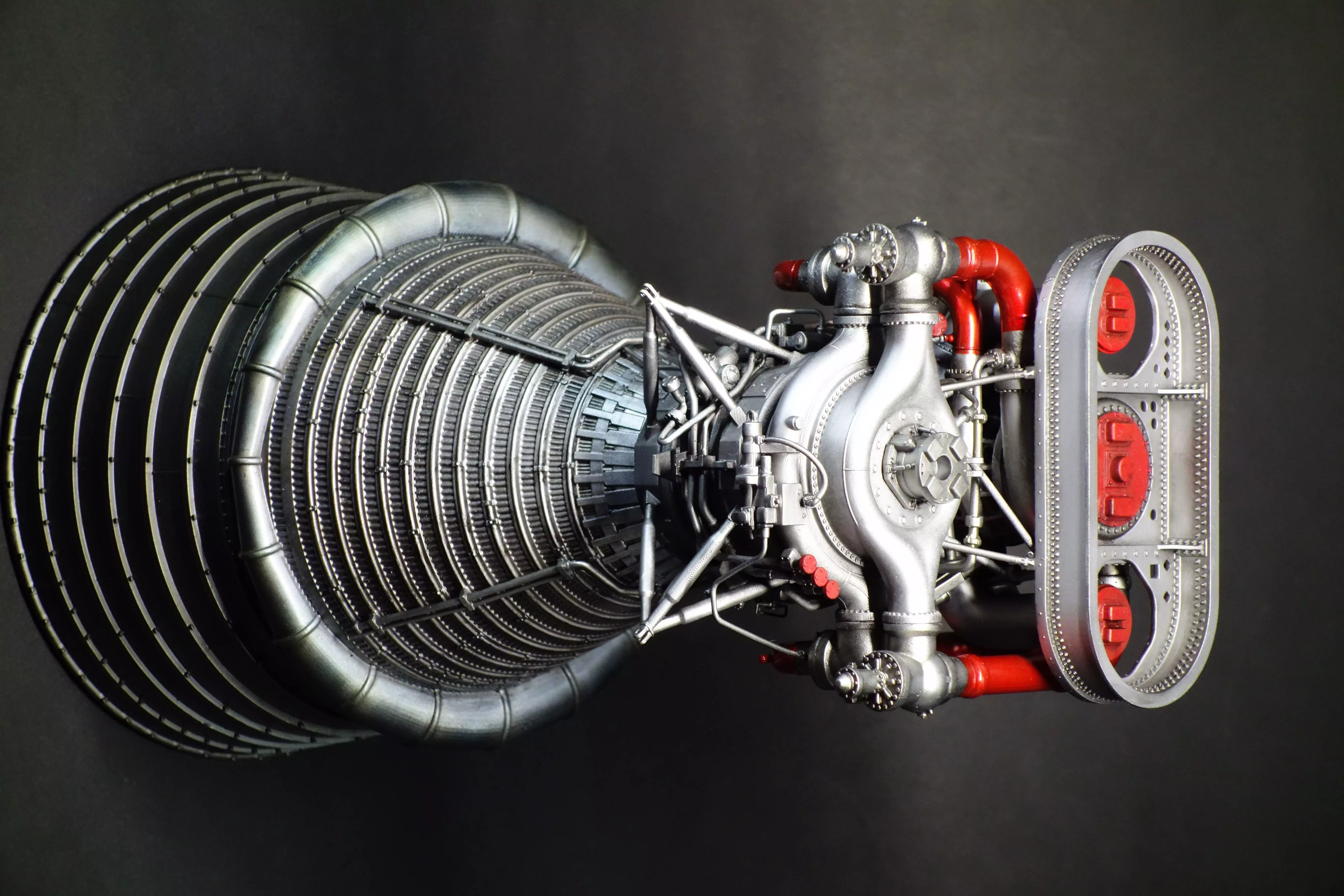 Apollo  Saturn V F-1 Rocket Engine 3Dprint model  3D print model_0