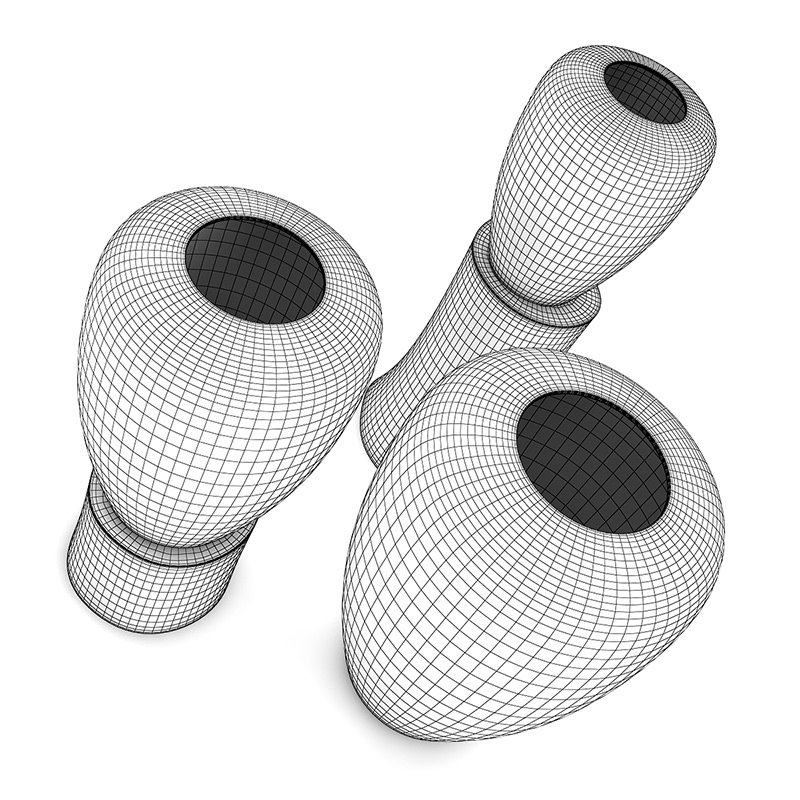 Glass Lamps Set 3D model_4