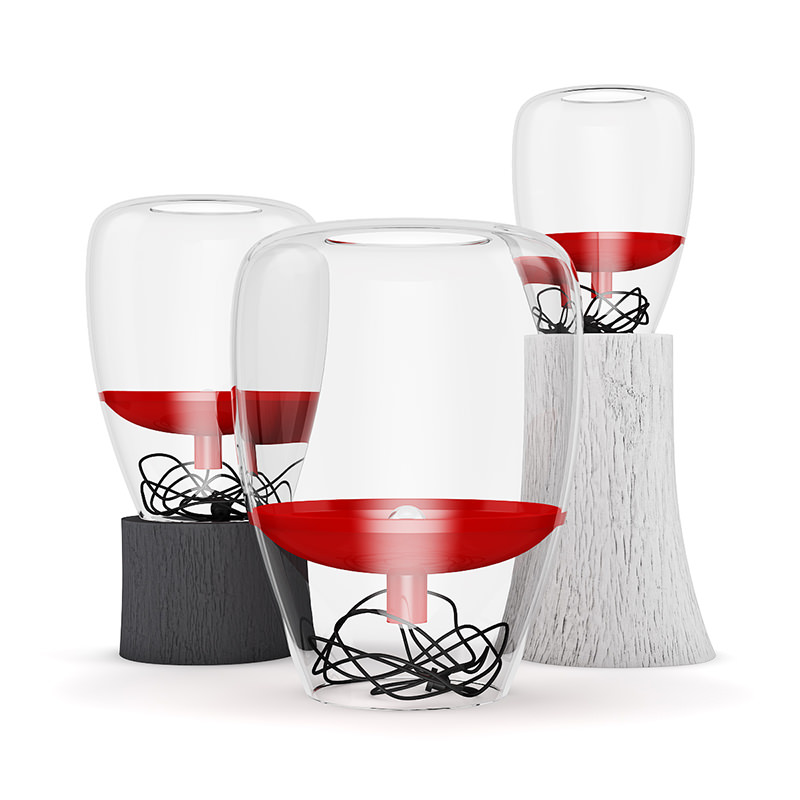 Glass Lamps Set 3D model_1