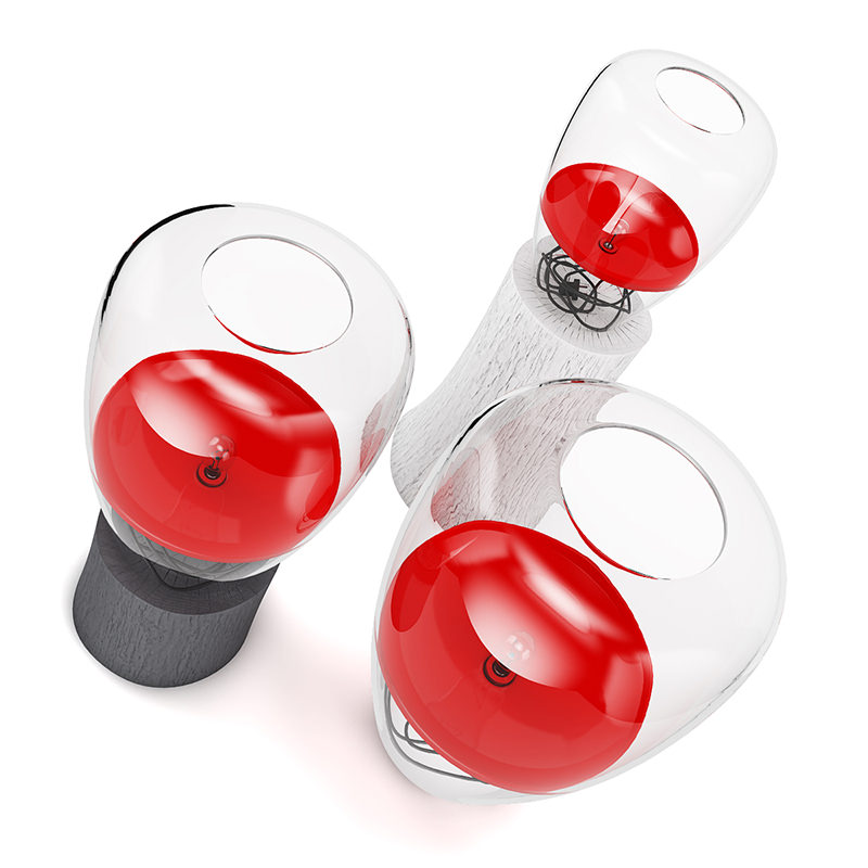 Glass Lamps Set 3D model_2