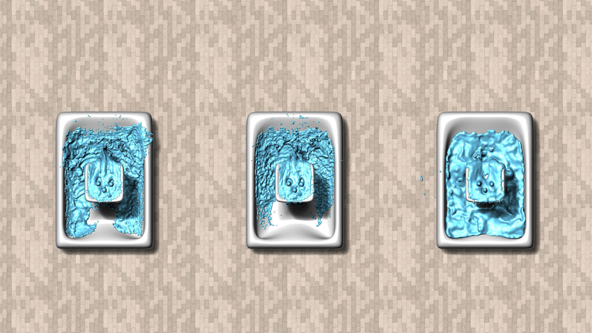 Modern Smooth Fountains 3D model_23