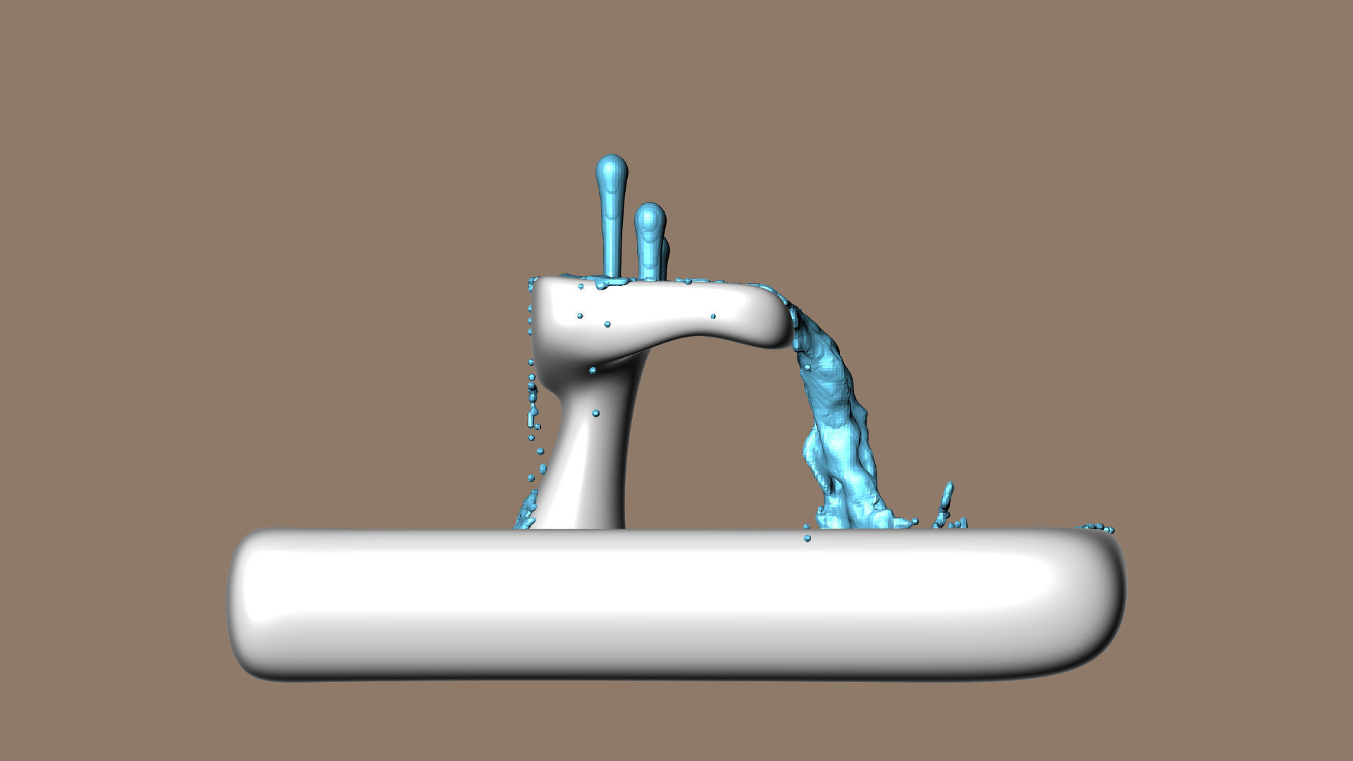 Modern Smooth Fountains 3D model_15