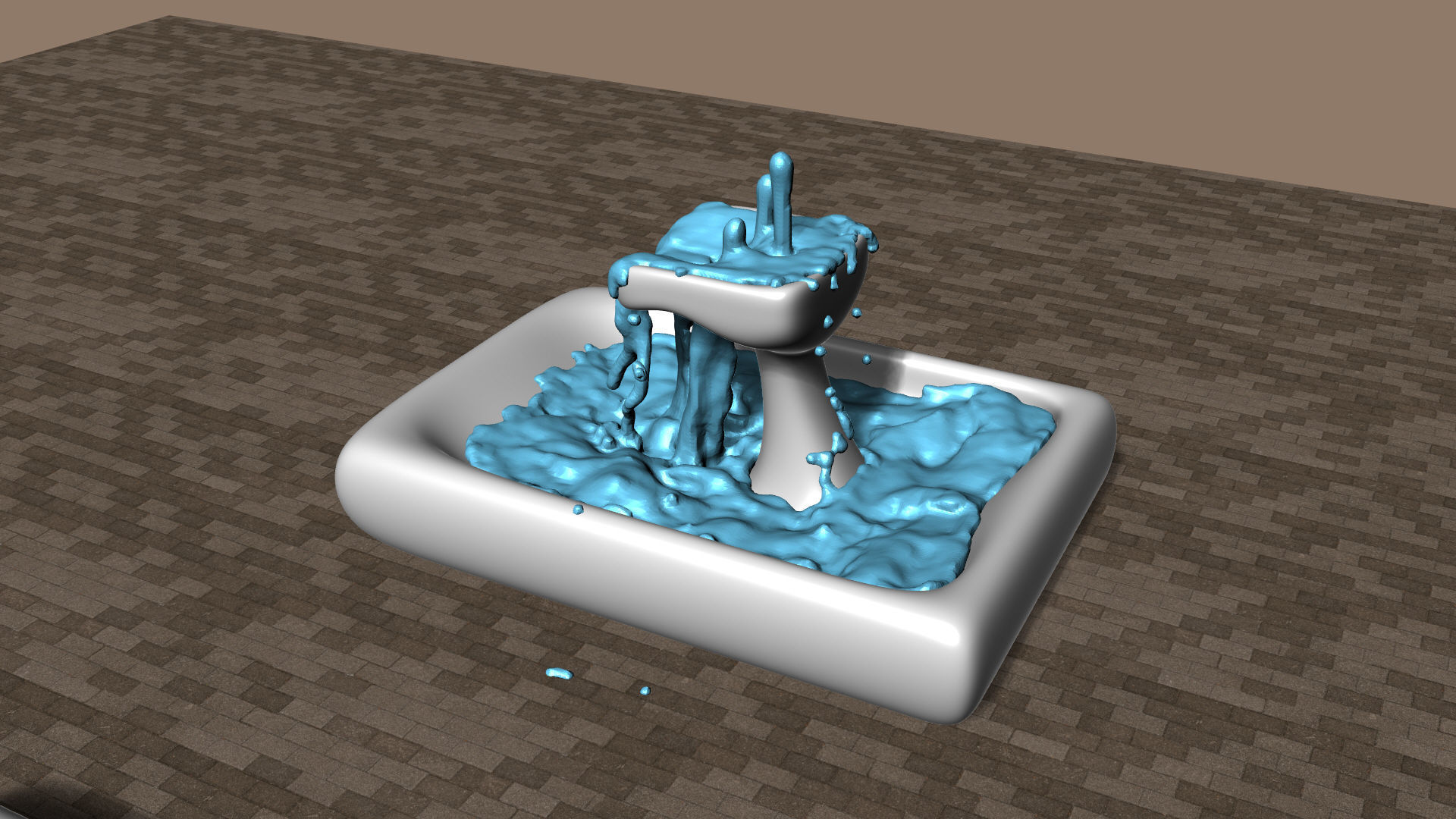 Modern Smooth Fountains 3D model_5